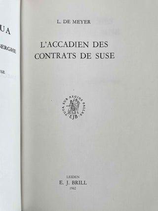 L'accadien des contrats de Suse (XEROX)