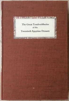 The great tomb robberies of the Twentieth Egyptian dynasty. Vol I: Text. Vol. II: Plates (complete set)[newline]M1239b-08.jpg