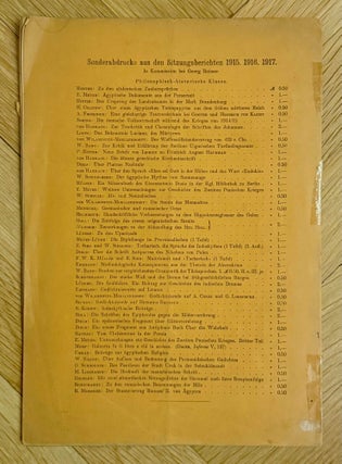 Der Staatsvertrag Ramses' II. von Ägypten und Hattusils von Hatti in akkadischer Fassung