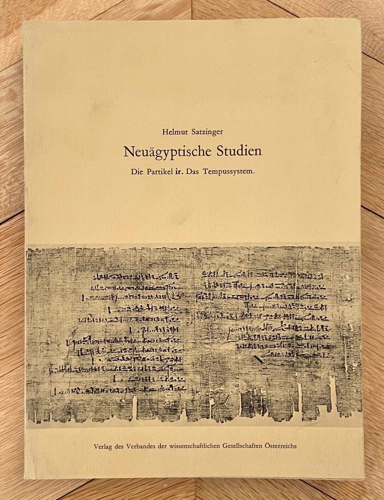 Item #M12412 Neu&auml;gyptische Studien. Die Partikel ir. Das Tempussystem. SATZINGER Helmut.[newline]M12412-00.jpeg