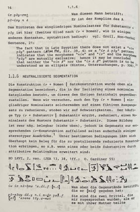 Neuägyptische Studien. Die Partikel ir. Das Tempussystem.