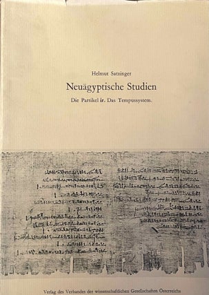 Item #M12412a Neuägyptische Studien. Die Partikel ir. Das Tempussystem. SATZINGER Helmut