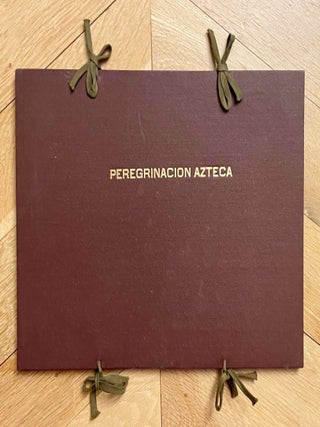 Tira de la peregrinaci&oacute;n azteca. Pictograf&iacute;a precolombina mexicana.[newline]M12417-01.jpeg