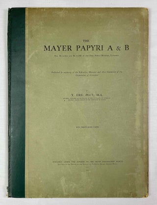 Item #M1241e The Mayer Papyri A & B. Nos. M 11162 and M. 11186 of the Free Public Museums,...[newline]M1241e-00.jpeg