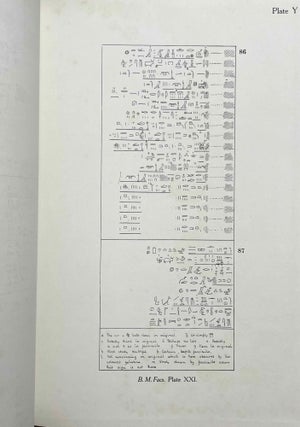 The Rhind Mathematical Papyrus. British Museum 10057 and 10058[newline]M1242f-15.jpeg