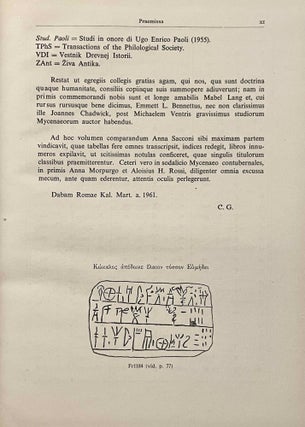 Inscriptiones Pyliae ad Mycenaeam aetatem pertinentes. Quas in usum academicum collectas.