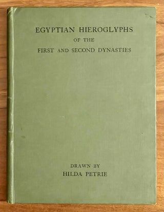 Item #M1248a Egyptian hieroglyphs of the first and second dynasty. PETRIE Hilda[newline]M1248a-00.jpeg