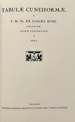 Tabulae cuneiformes a F.M. Th. de Liagre Böhl collectae, vol. 1: Old Babylonian legal and administrative documents