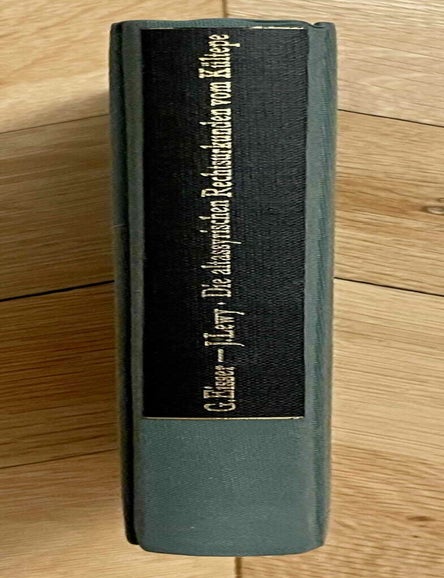 Item #M12503 Die altassyrischen Rechtsurkunden vom K&uuml;ltepe. Teil 1/2. Urkunden 1-290. EISSER Georg.[newline]M12503-00.jpeg