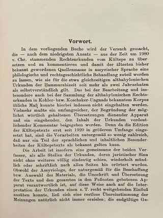 Die altassyrischen Rechtsurkunden vom K&uuml;ltepe. Teil 1/2. Urkunden 1-290.[newline]M12503-04.jpeg