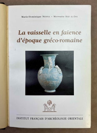 La vaisselle en faïence d'époque gréco-romaine. Catalogue du Musée gréco-romain d'Alexandrie.