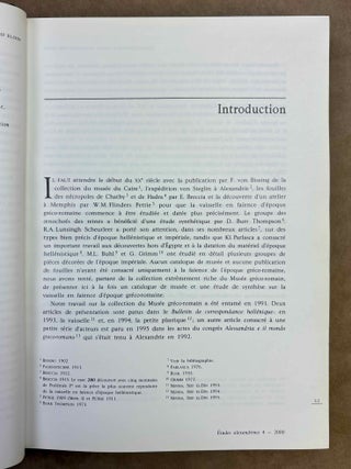 La vaisselle en fa&iuml;ence d'&eacute;poque gr&eacute;co-romaine. Catalogue du Mus&eacute;e gr&eacute;co-romain d'Alexandrie.[newline]M12542-04.jpeg