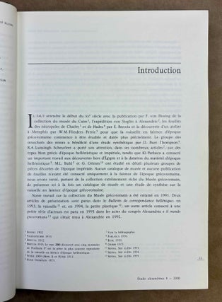 La vaisselle en faïence d'époque gréco-romaine. Catalogue du Musée gréco-romain d'Alexandrie.