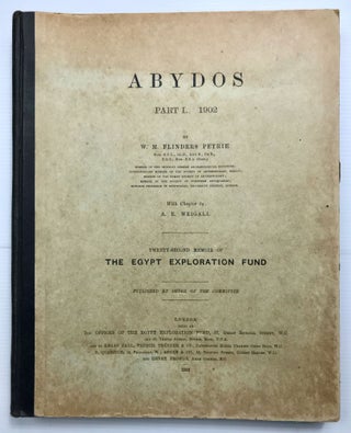 Item #M1258g Abydos. Part I. 1902 (only, out of 3). PETRIE William M. Flinders[newline]M1258g.jpg