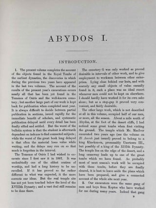 Abydos. Part I (1902). Part II (1903). Part III (1904) (complete set)[newline]M1258h-07.jpeg