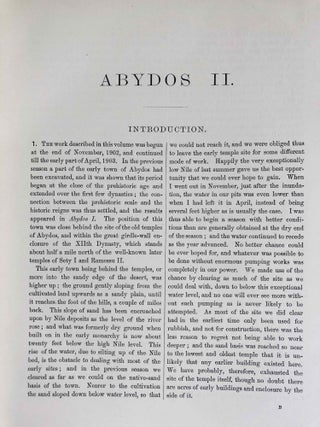 Abydos. Part I (1902). Part II (1903). Part III (1904) (complete set)[newline]M1258h-16.jpeg