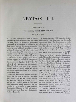 Abydos. Part I (1902). Part II (1903). Part III (1904) (complete set)[newline]M1258h-26.jpeg