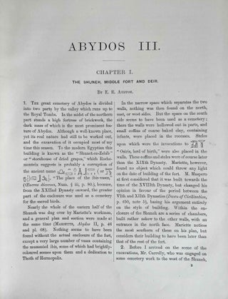 Abydos. Part I (1902). Part II (1903). Part III (1904) (complete set)[newline]M1258k-33.jpeg