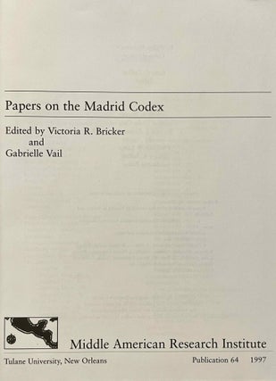 Papers on the Madrid codex