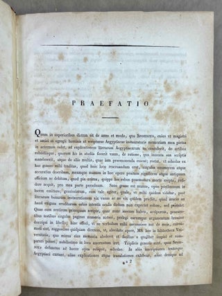 De lingua et literis veterum Aegyptiorum. Cum permultis tabulis lithographicis literas Aegyptiorum tum vulgari tum sacerdotali ratione scriptas explicantibus atque interpretationem Rosettanae aliarumque inscriptionum et aliquot voluminum papyraceorum in sepuloris repertorum exhibentibus. Accedunt Grammatica atque Glossarium Aegyptiacum. Pars 1 & 2 (complete)[newline]M12656-09.jpeg