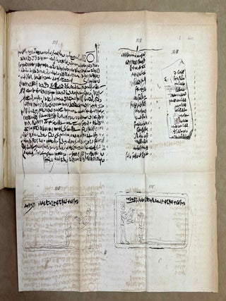 De lingua et literis veterum Aegyptiorum. Cum permultis tabulis lithographicis literas Aegyptiorum tum vulgari tum sacerdotali ratione scriptas explicantibus atque interpretationem Rosettanae aliarumque inscriptionum et aliquot voluminum papyraceorum in sepuloris repertorum exhibentibus. Accedunt Grammatica atque Glossarium Aegyptiacum. Pars 1 & 2 (complete)[newline]M12656-35.jpeg