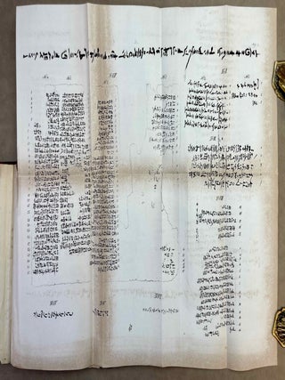 De lingua et literis veterum Aegyptiorum. Cum permultis tabulis lithographicis literas Aegyptiorum tum vulgari tum sacerdotali ratione scriptas explicantibus atque interpretationem Rosettanae aliarumque inscriptionum et aliquot voluminum papyraceorum in sepuloris repertorum exhibentibus. Accedunt Grammatica atque Glossarium Aegyptiacum. Pars 1 & 2 (complete)[newline]M12656-36.jpeg