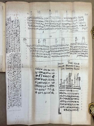 De lingua et literis veterum Aegyptiorum. Cum permultis tabulis lithographicis literas Aegyptiorum tum vulgari tum sacerdotali ratione scriptas explicantibus atque interpretationem Rosettanae aliarumque inscriptionum et aliquot voluminum papyraceorum in sepuloris repertorum exhibentibus. Accedunt Grammatica atque Glossarium Aegyptiacum. Pars 1 & 2 (complete)[newline]M12656-38.jpeg