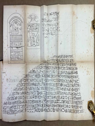 De lingua et literis veterum Aegyptiorum. Cum permultis tabulis lithographicis literas Aegyptiorum tum vulgari tum sacerdotali ratione scriptas explicantibus atque interpretationem Rosettanae aliarumque inscriptionum et aliquot voluminum papyraceorum in sepuloris repertorum exhibentibus. Accedunt Grammatica atque Glossarium Aegyptiacum. Pars 1 & 2 (complete)[newline]M12656-39.jpeg