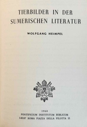 Tierbilder in der sumerischen Literatur