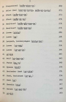 Tierbilder in der sumerischen Literatur