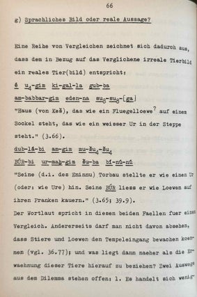 Tierbilder in der sumerischen Literatur