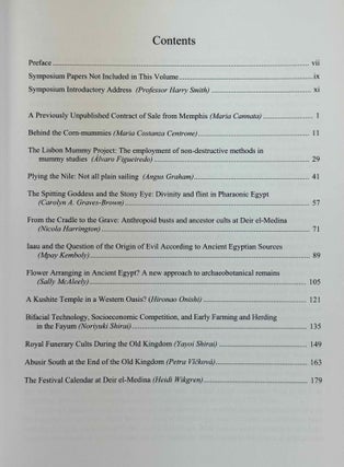 Current Research in Egyptology 2003. Proceedings of the Fourth Annual Symposium.