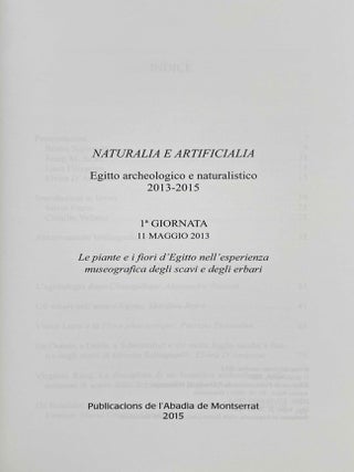 Naturalia e artificialia. Le piante e i fiori d'Egitto nell'esperienza museografica degli scavi e degli erbari. 1. giornata, 11 maggio 2013.[newline]M12694-01.jpeg