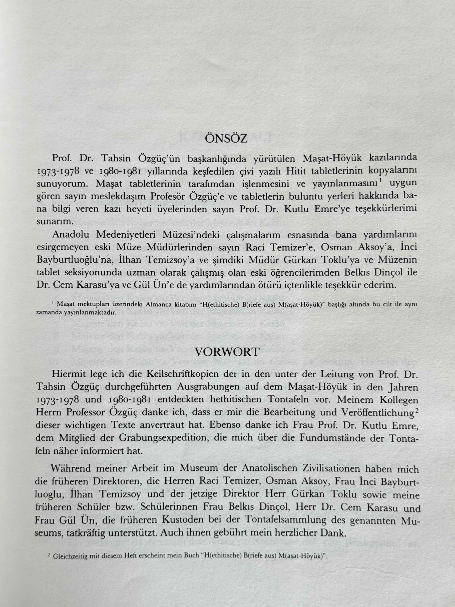 Masat-Höyük'te bulunan çivi yazılı Hitit tabletleri = Hethitische ...
