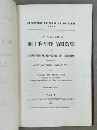 La galerie de l'Egypte ancienne &agrave; l'Exposition r&eacute;trospective du Trocad&eacute;ro. Description sommaire.[newline]M12726-02.jpeg