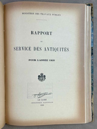 Rapports sur la marche du Service des Antiquit&eacute;s, de 1906 &agrave; 1915[newline]M12727-06.jpeg