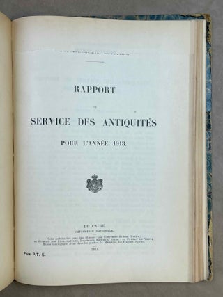 Rapports sur la marche du Service des Antiquit&eacute;s, de 1906 &agrave; 1915[newline]M12727-10.jpeg