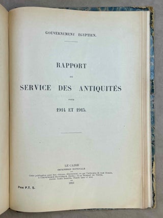 Rapports sur la marche du Service des Antiquit&eacute;s, de 1906 &agrave; 1915[newline]M12727-11.jpeg