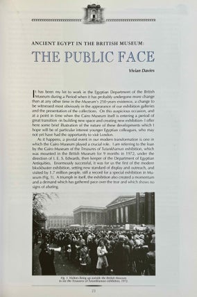Bulletin of the Egyptian Museum (BEM). Vol. 1 (2004) to 6 (2009) (all published)