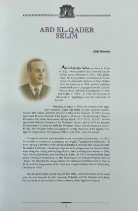 Bulletin of the Egyptian Museum (BEM). Vol. 1 (2004) to 6 (2009) (all published)