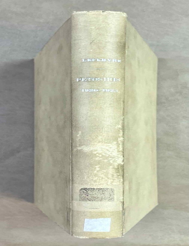Item #M12758 Le tombeau de P&eacute;tosiris. Rapports pr&eacute;liminaires et &eacute;tudes, 1920-1923. LEFEBVRE Gustave.
