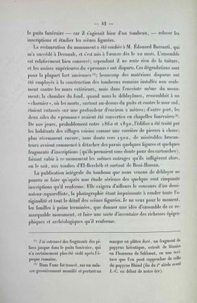 Le tombeau de Pétosiris. Rapports préliminaires et études, 1920-1923.