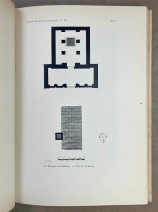 Le tombeau de P&eacute;tosiris. Rapports pr&eacute;liminaires et &eacute;tudes, 1920-1923.