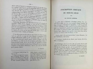 Le tombeau de Pétosiris. Rapports préliminaires et études, 1920-1923.