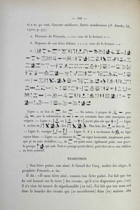 Le tombeau de Pétosiris. Rapports préliminaires et études, 1920-1923.