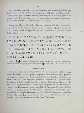 Le tombeau de P&eacute;tosiris. Rapports pr&eacute;liminaires et &eacute;tudes, 1920-1923.