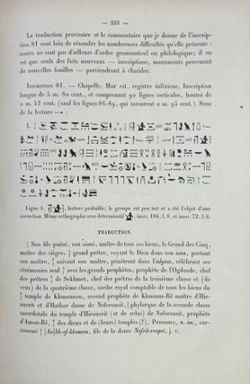 Le tombeau de Pétosiris. Rapports préliminaires et études, 1920-1923.
