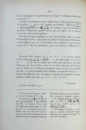 Le tombeau de Pétosiris. Rapports préliminaires et études, 1920-1923.