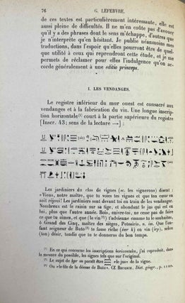 Le tombeau de Pétosiris. Rapports préliminaires et études, 1920-1923.