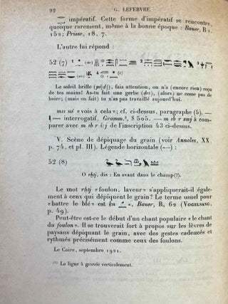 Le tombeau de P&eacute;tosiris. Rapports pr&eacute;liminaires et &eacute;tudes, 1920-1923.